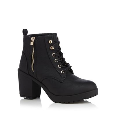 Call It Spring Black 'Mesien' high ankle boots